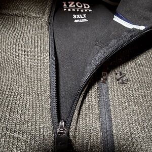 Izod Perform Black Sweater 3XLT. Only worn a few times. Great shape- non smoker